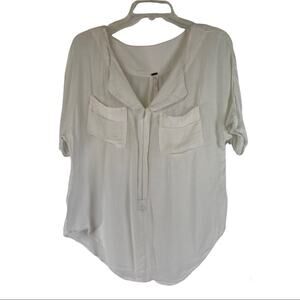 Free People white flowy blouse size XS